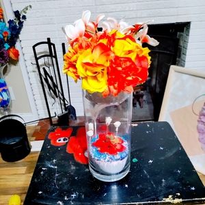 Artificial flower arrangement